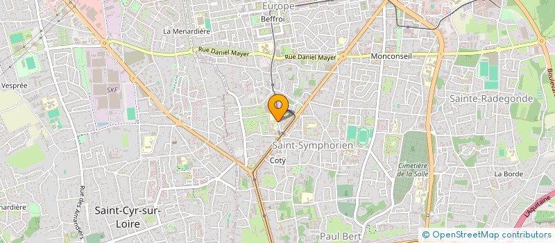 localisation de l'entreprise ASSOCIATION SPORTIVE CHRIST ROI (AS CHRIST ROI)  TOURS