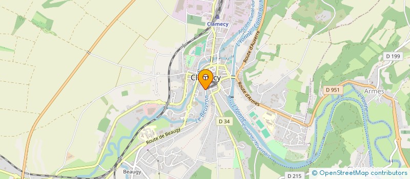 localisation de l'entreprise ASSOCIATION SPORTIVE CLAMECYCOISE à CLAMECY