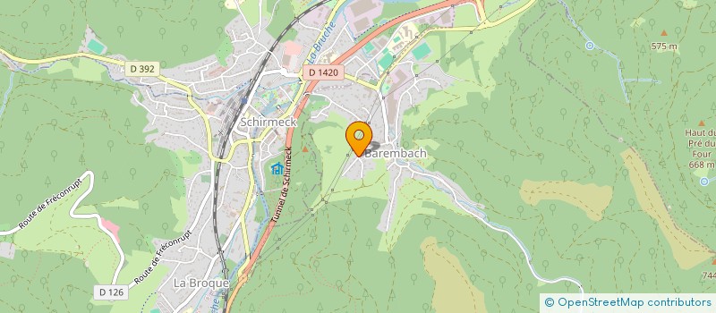 localisation de l'entreprise ASSOCIATION SPORTIVE CLUB  BAREMBACH