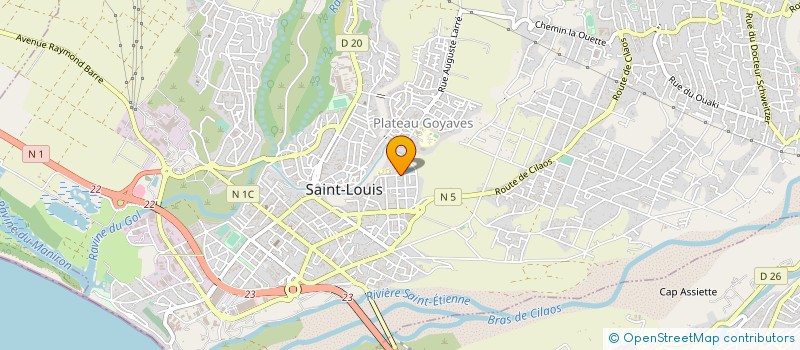 localisation de l'entreprise ASSOCIATION SPORTIVE CLUB PETANQUE à SAINT-LOUIS