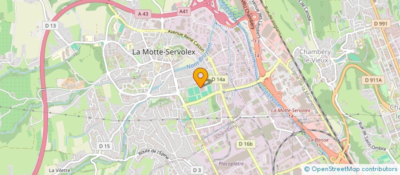 localisation de l'entreprise ASSOCIATION SPORTIVE COGNIN LA MOTTE SERVOLEX 73  LA MOTTE-SERVOLEX