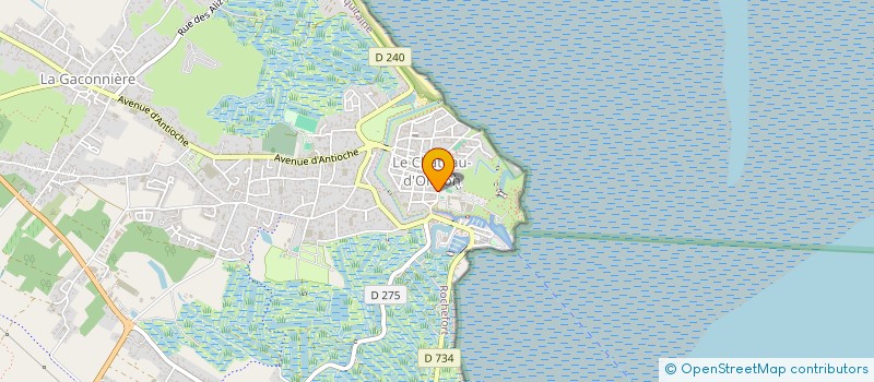 localisation de l'entreprise ASSOCIATION SPORTIVE COLLEGE ALIENOR D AQUITAINE LE CHATEAU D OLERON  LE CHATEAU D OLERON