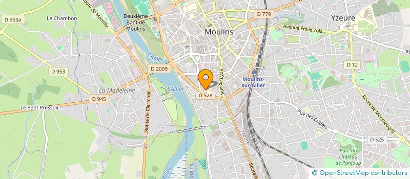 localisation de l'entreprise ASSOCIATION SPORTIVE COLLEGE ANNE DE BEAUJEU  MOULINS