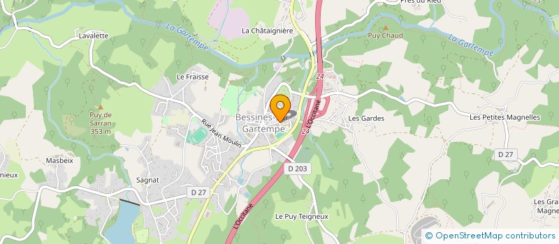 localisation de l'entreprise ASSOCIATION SPORTIVE COLLEGE DE BESSINES à BESSINES-SUR-GARTEMPE