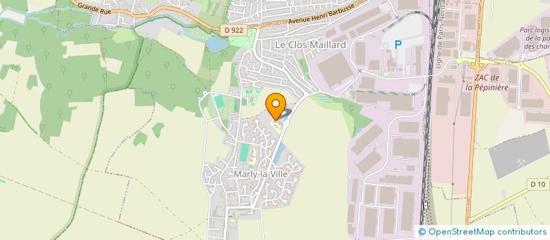 localisation de l'entreprise ASSOCIATION SPORTIVE COLLEGE DE MARLY  MARLY-LA-VILLE