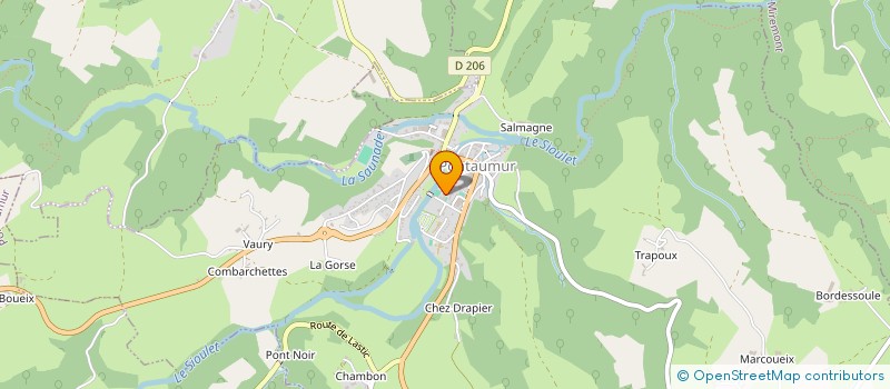 localisation de l'entreprise ASSOCIATION SPORTIVE COLLEGE DE PONTAUMUR  PONTAUMUR