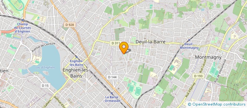 localisation de l'entreprise ASSOCIATION SPORTIVE COLLEGE DENIS DIDEROT  DEUIL-LA-BARRE