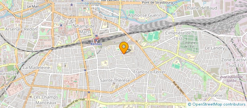 localisation de l'entreprise ASSOCIATION SPORTIVE COLLEGE DES ORMEAUX  RENNES