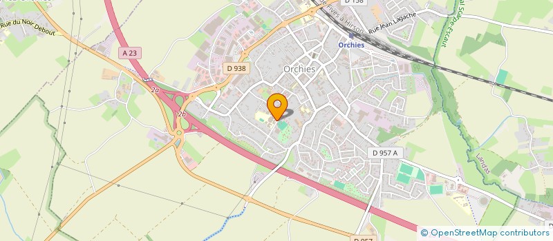 localisation de l'entreprise ASSOCIATION SPORTIVE COLLEGE DU PEVELE  ORCHIES