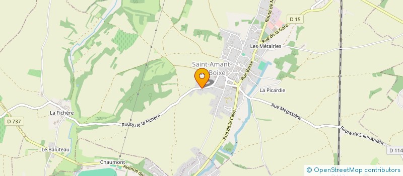 localisation de l'entreprise ASSOCIATION SPORTIVE COLLEGE EUGENE DELACROIX  SAINT-AMANT-DE-BOIXE