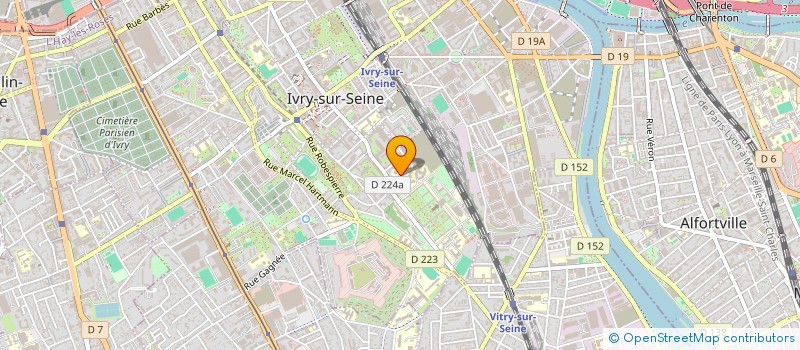 localisation de l'entreprise ASSOCIATION SPORTIVE COLLEGE GEORGES POLITZER  IVRY-SUR-SEINE