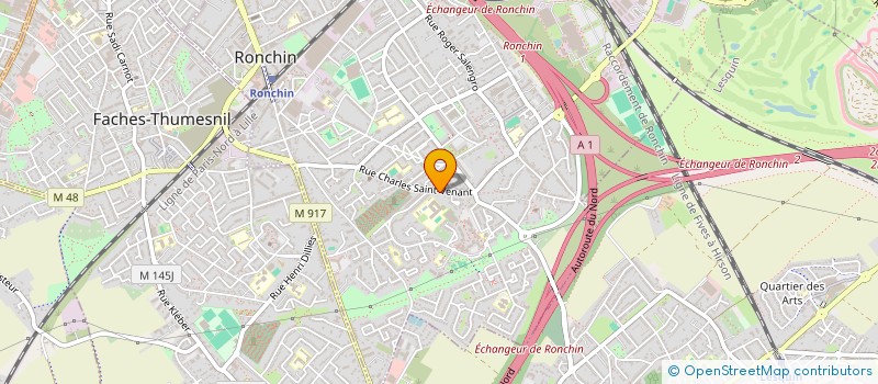 localisation de l'entreprise ASSOCIATION SPORTIVE COLLEGE GERNEZ- RIEUX DE  RONCHIN  RONCHIN