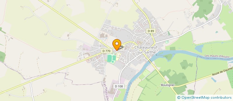 localisation de l'entreprise ASSOCIATION SPORTIVE COLLEGE JACQUES PREVERT  LES HAUTS-D'ANJOU