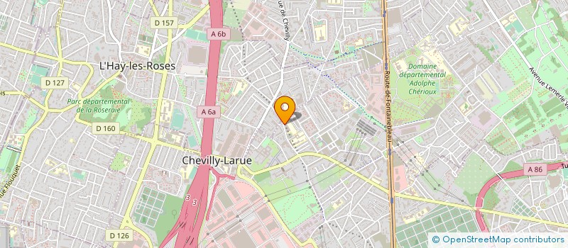 localisation de l'entreprise ASSOCIATION SPORTIVE COLLEGE JEAN MOULIN  CHEVILLY-LARUE