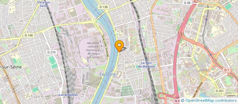 localisation de l'entreprise ASSOCIATION SPORTIVE COLLEGE KEVORK H. ARABIAN  ALFORTVILLE