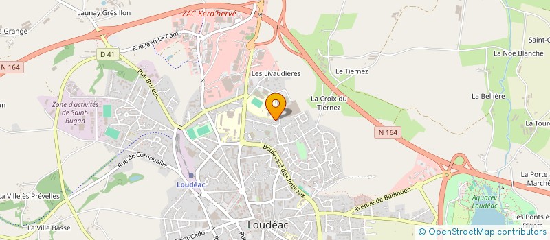 localisation de l'entreprise ASSOCIATION SPORTIVE COLLEGE LES LIVAUDIERES à LOUDEAC