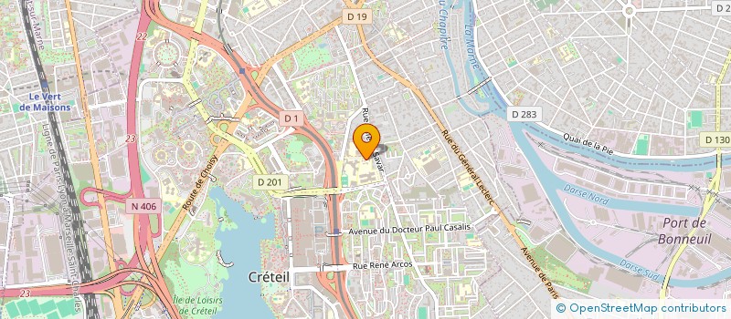 localisation de l'entreprise ASSOCIATION SPORTIVE COLLEGE PASTEUR  CRETEIL