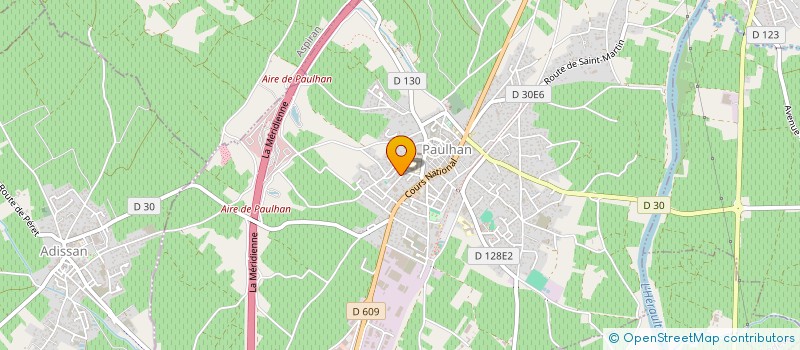 localisation de l'entreprise ASSOCIATION SPORTIVE COLLEGE PAULHAN  PAULHAN