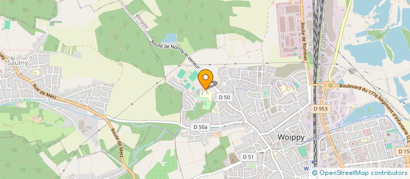 localisation de l'entreprise ASSOCIATION SPORTIVE COLLEGE PIERRE MENDES FRANCE  WOIPPY