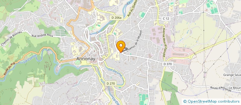 localisation de l'entreprise ASSOCIATION SPORTIVE COLLEGE SAINT BASILE ANNONAY  ANNONAY