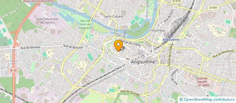 localisation de l'entreprise ASSOCIATION SPORTIVE COLLEGE SAINT-PAUL à ANGOULEME