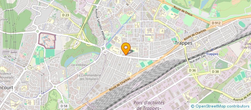 localisation de l'entreprise ASSOCIATION SPORTIVE COLLEGE Y.GAGARINE  TRAPPES