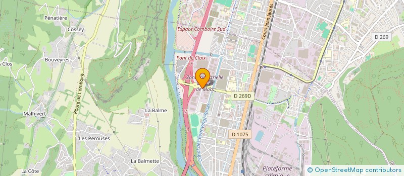 localisation de l'entreprise ASSOCIATION SPORTIVE COMITE ENTREPRISE BECTON DICKINSON  LE PONT-DE-CLAIX