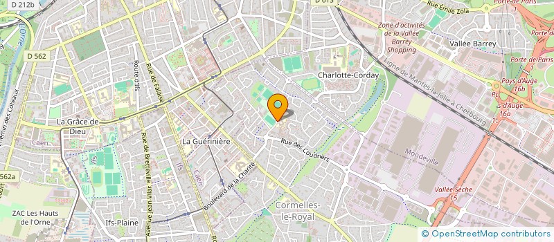 localisation de l'entreprise ASSOCIATION SPORTIVE CORMELLES LE ROYAL TENNIS DE TABLE  CORMELLES-LE-ROYAL