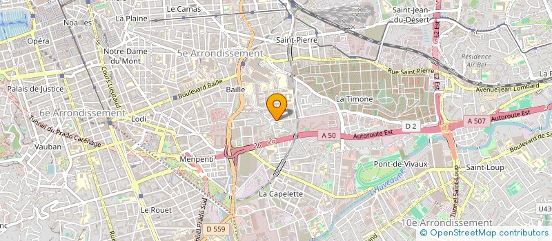 localisation de l'entreprise ASSOCIATION SPORTIVE CRUDELITIMONE à MARSEILLE