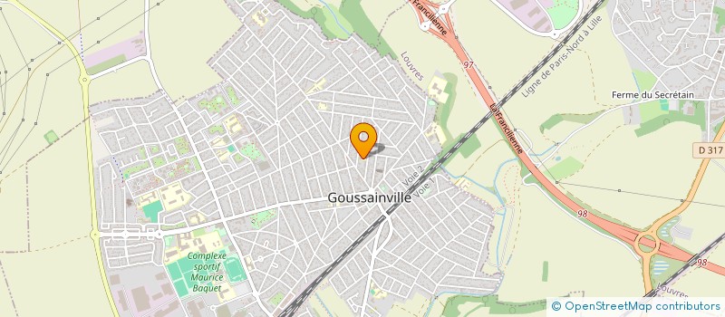 localisation de l'entreprise ASSOCIATION SPORTIVE CULTURELLE A FRANCE à GOUSSAINVILLE