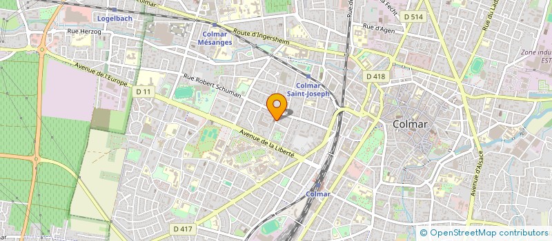 localisation de l'entreprise ASSOCIATION SPORTIVE CULTURELLE DE LA JEUNESSE TURQUE  COLMAR