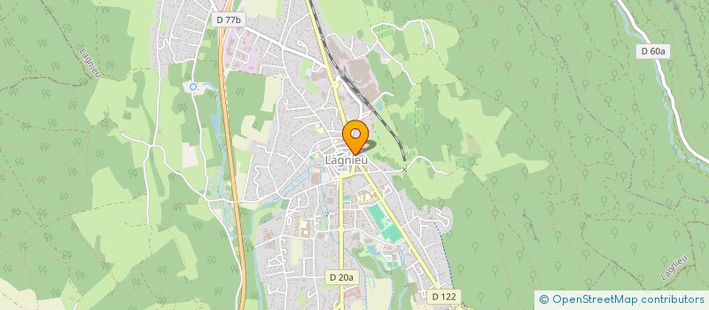 localisation de l'entreprise ASSOCIATION SPORTIVE CULTURELLE DE LAGNI  LAGNIEU