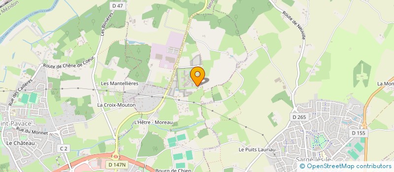 localisation de l'entreprise ASSOCIATION SPORTIVE CULTURELLE DES PERSONNELS DES CROISETTES à COULAINES