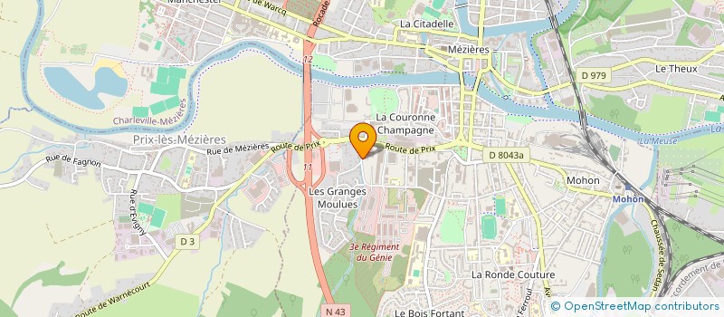 localisation de l'entreprise ASSOCIATION SPORTIVE CULTURELLE ET D'ENTRAIDE DES ARDENNES  CHARLEVILLE-MEZIERES