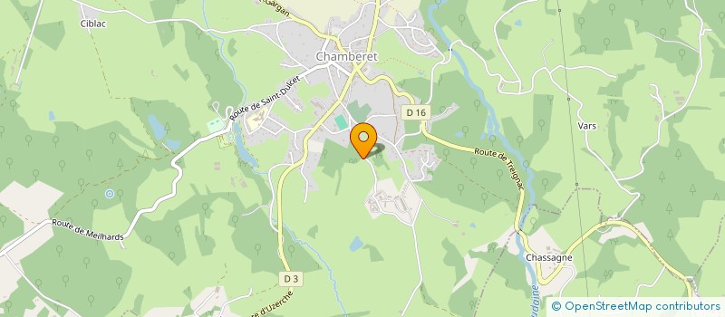 localisation de l'entreprise ASSOCIATION SPORTIVE CULTURELLE ET SOLIDAIRE CHAMBERTOISE  CHAMBERET