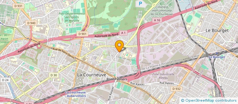 localisation de l'entreprise ASSOCIATION SPORTIVE CULTURELLE HAUT NKAM FRANCE à LA COURNEUVE