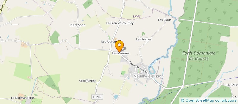 localisation de l'entreprise ASSOCIATION SPORTIVE CYCLO-CLUB VEZONNAIS à NEUILLY-LE-BISSON