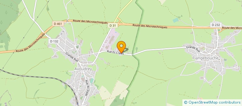 localisation de l'entreprise ASSOCIATION SPORTIVE D AVOUDREY  AVOUDREY