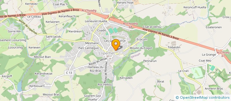 localisation de l'entreprise ASSOCIATION SPORTIVE D'ERIC TABARLY LOPERHET  LOPERHET