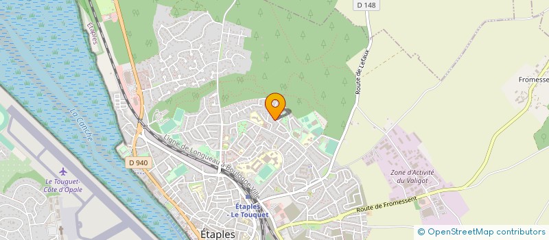 localisation de l'entreprise ASSOCIATION SPORTIVE D ETAPLES TENNIS  ETAPLES