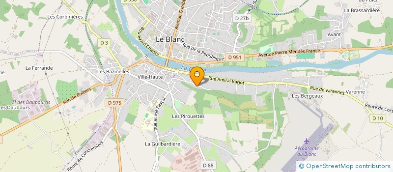 localisation de l'entreprise ASSOCIATION SPORTIVE D'INGRANDES à INGRANDES