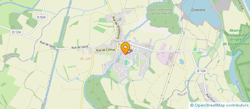 localisation de l'entreprise ASSOCIATION SPORTIVE D'OBENHEIM  OBENHEIM