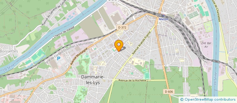 localisation de l'entreprise ASSOCIATION SPORTIVE DAM UNITED à DAMMARIE-LES-LYS