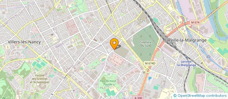 localisation de l'entreprise ASSOCIATION SPORTIVE DANSE ET TWIRLING  VANDUVRE-LES-NANCY