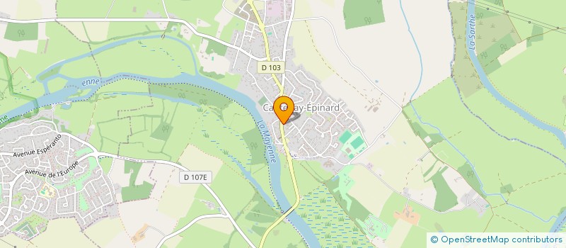 localisation de l'entreprise ASSOCIATION SPORTIVE DE BADMINTON ET DE PING-PONG DE  CANTENAY-EPINARD  CANTENAY-EPINARD