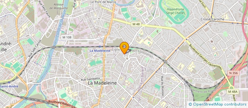 localisation de l'entreprise ASSOCIATION SPORTIVE DE BADMINTON MARCQUOISE à MARCQ-EN-BARŒUL