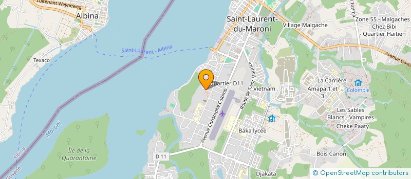 localisation de l'entreprise ASSOCIATION SPORTIVE DE BALATE à SAINT-LAURENT-DU-MARONI