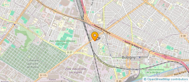 localisation de l'entreprise ASSOCIATION SPORTIVE DE BARBUSSE  BOBIGNY