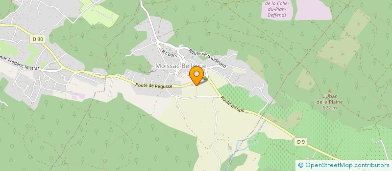 localisation de l'entreprise ASSOCIATION SPORTIVE DE BAUDINARD à BAUDINARD-SUR-VERDON