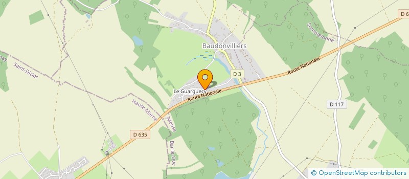 localisation de l'entreprise ASSOCIATION SPORTIVE DE BAUDONVILLIERS à BAUDONVILLIERS